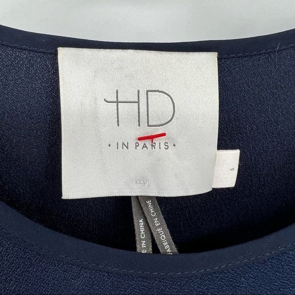 HD in Paris Navy Blue Maxi Dress Small - Picture 9 of 12